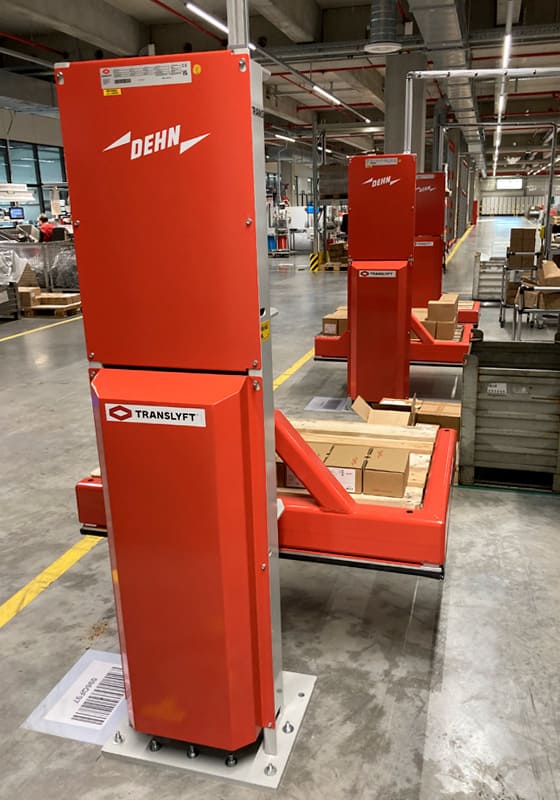 Red Translyft pallet lifter